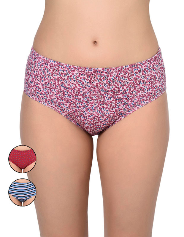 BODYCARE Pack of 3 printed Panty in Assorted Print-810-3PCS