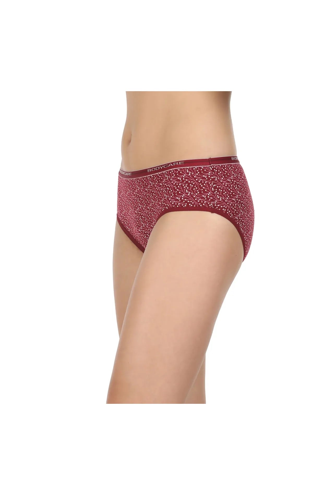 Pack of 3 Bikini Style Printed Cotton Briefs in Assorted colors-8200