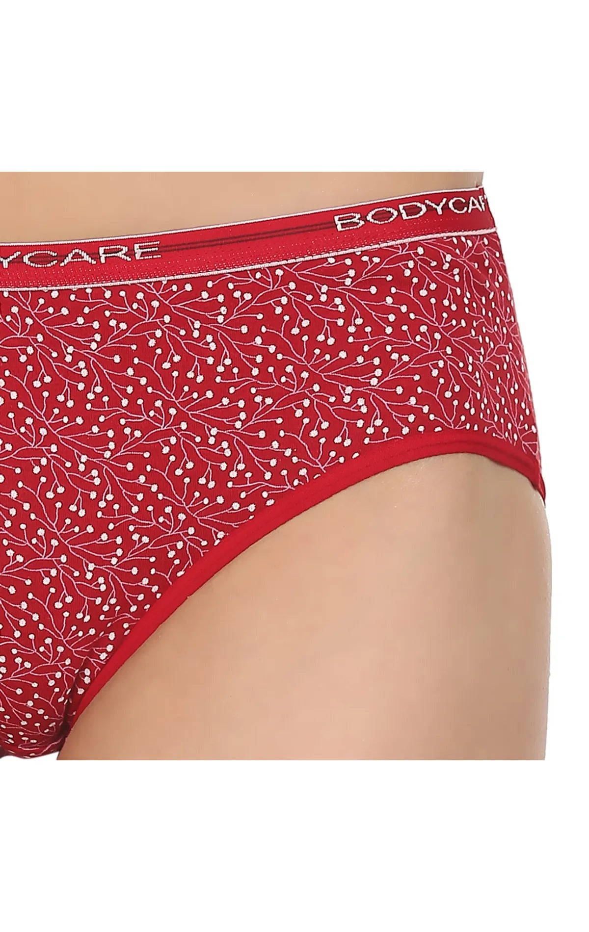 Pack of 3 Bikini Style Printed Cotton Briefs in Assorted colors-8200