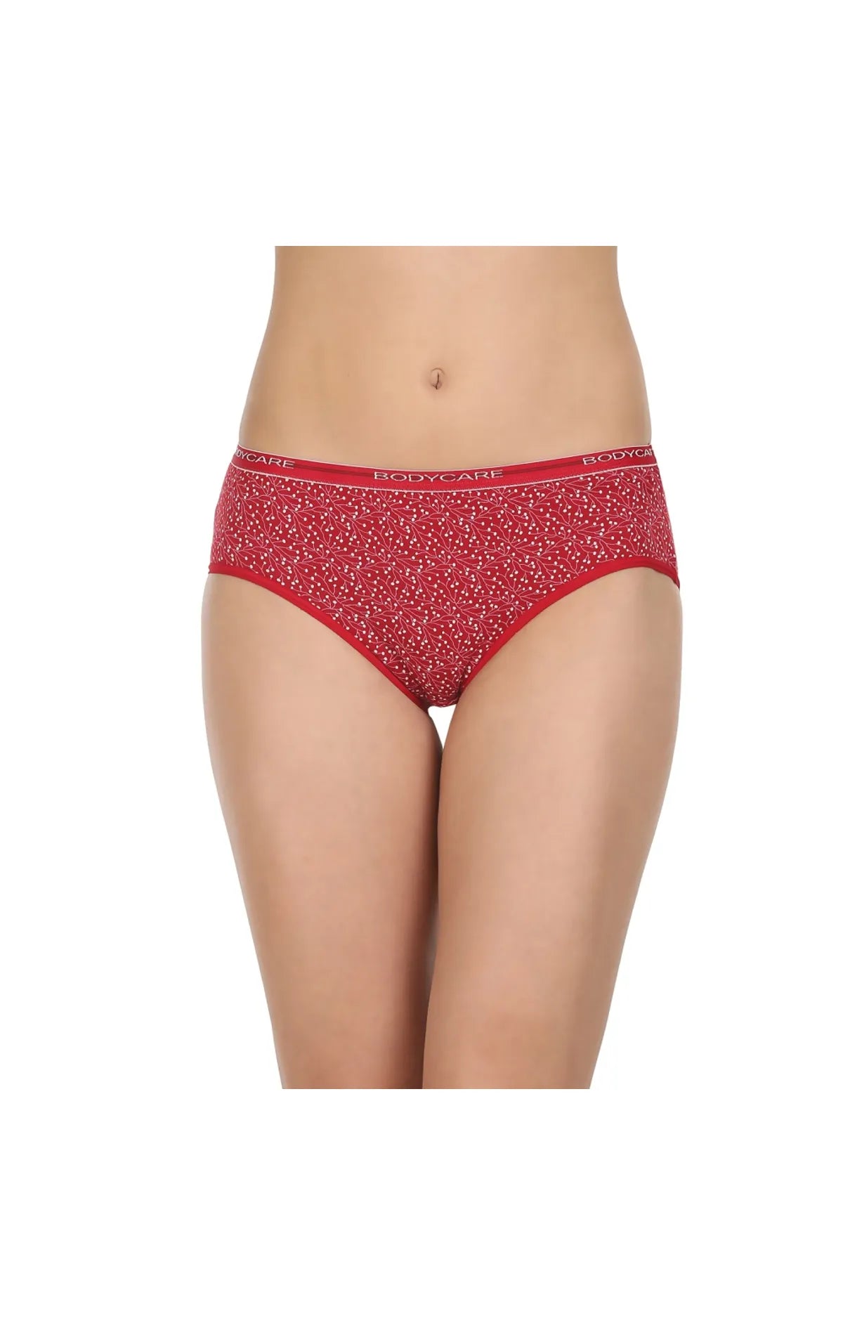 Pack of 3 Bikini Style Printed Cotton Briefs in Assorted colors-8200