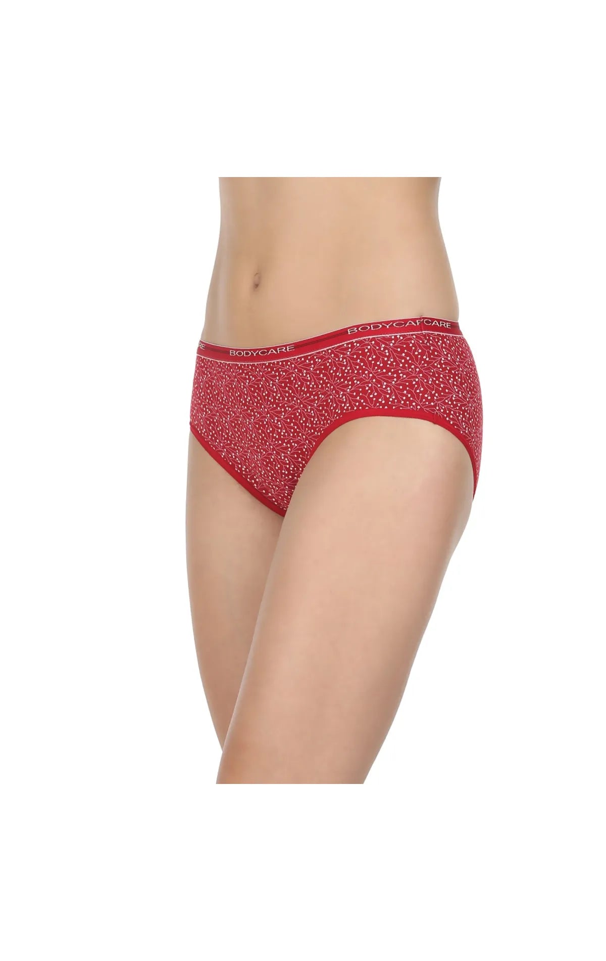 Pack of 3 Bikini Style Printed Cotton Briefs in Assorted colors-8200