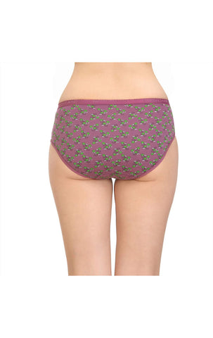 Pack of 3 Bodycare Cotton Printed Premium Panties in Assorted colors-8230