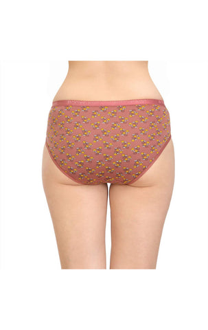 Pack of 3 Bodycare Cotton Printed Premium Panties in Assorted colors-8230