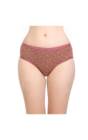 Pack of 3 Bodycare Cotton Printed Premium Panties in Assorted colors