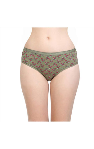 Pack of 3 Bodycare Cotton Printed Premium Panties in Assorted colors