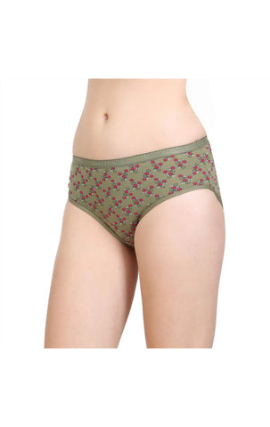 Pack of 3 Bodycare Cotton Printed Premium Panties in Assorted colors-8244