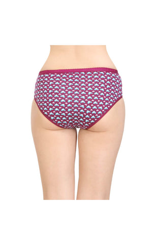 Pack of 3 Bodycare Cotton Printed Premium Panties in Assorted colors