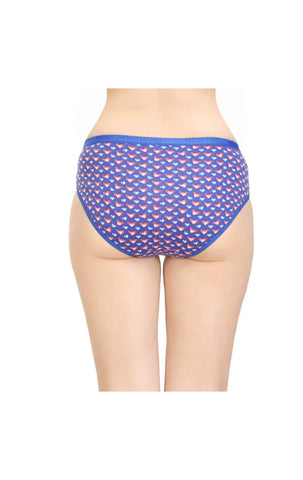 Pack of 3 Bodycare Cotton Printed Premium Panties in Assorted colors-8256