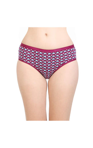 Pack of 3 Bodycare Cotton Printed Premium Panties in Assorted colors