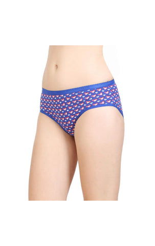 Pack of 3 Bodycare Cotton Printed Premium Panties in Assorted colors-8256