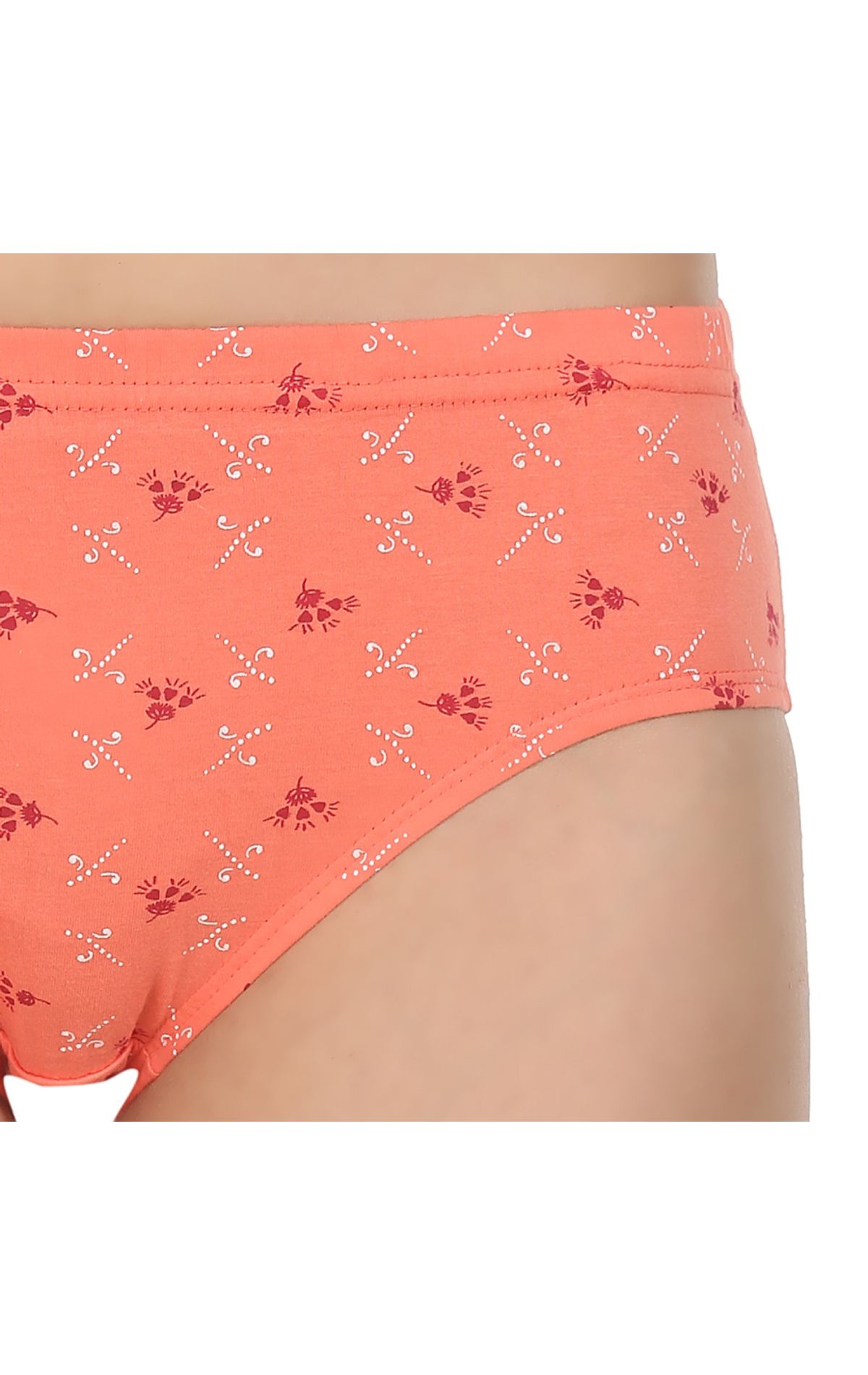 Pack of 3 Printed Cotton Briefs in Assorted colors-8400MIX