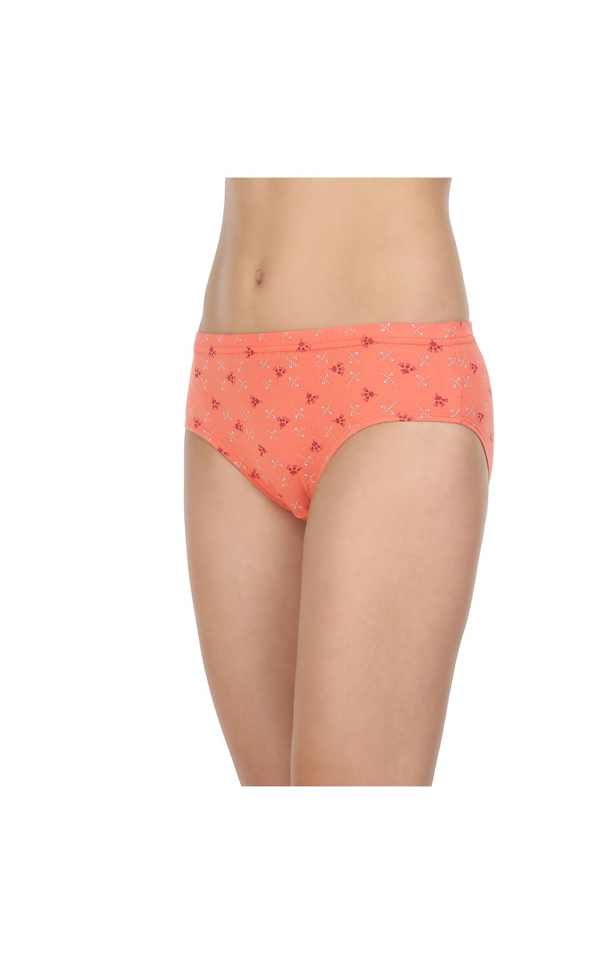 Pack of 3 Printed Cotton Briefs in Assorted colors-8400MIX