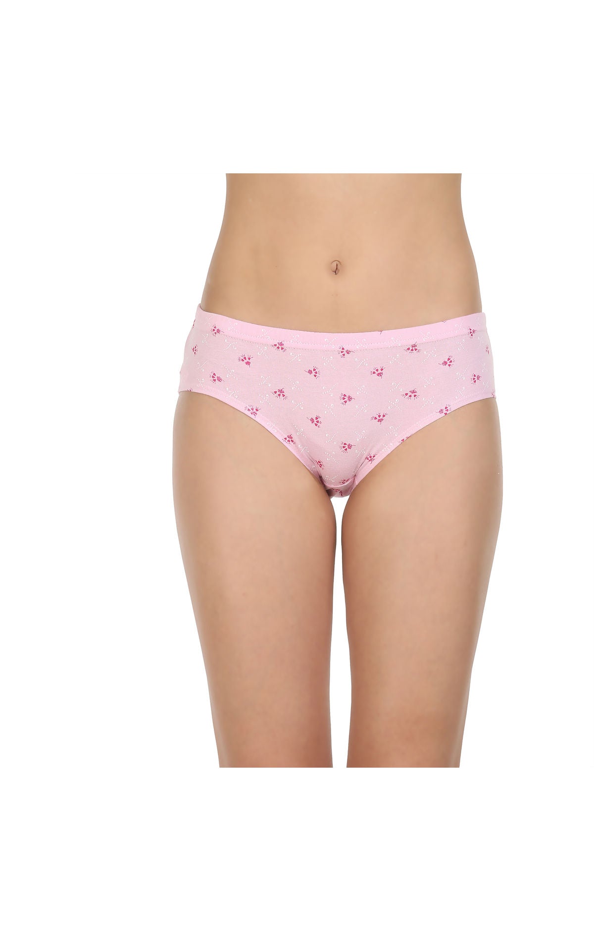 Pack of 3 Printed Cotton Briefs in Assorted colors-8400MIX