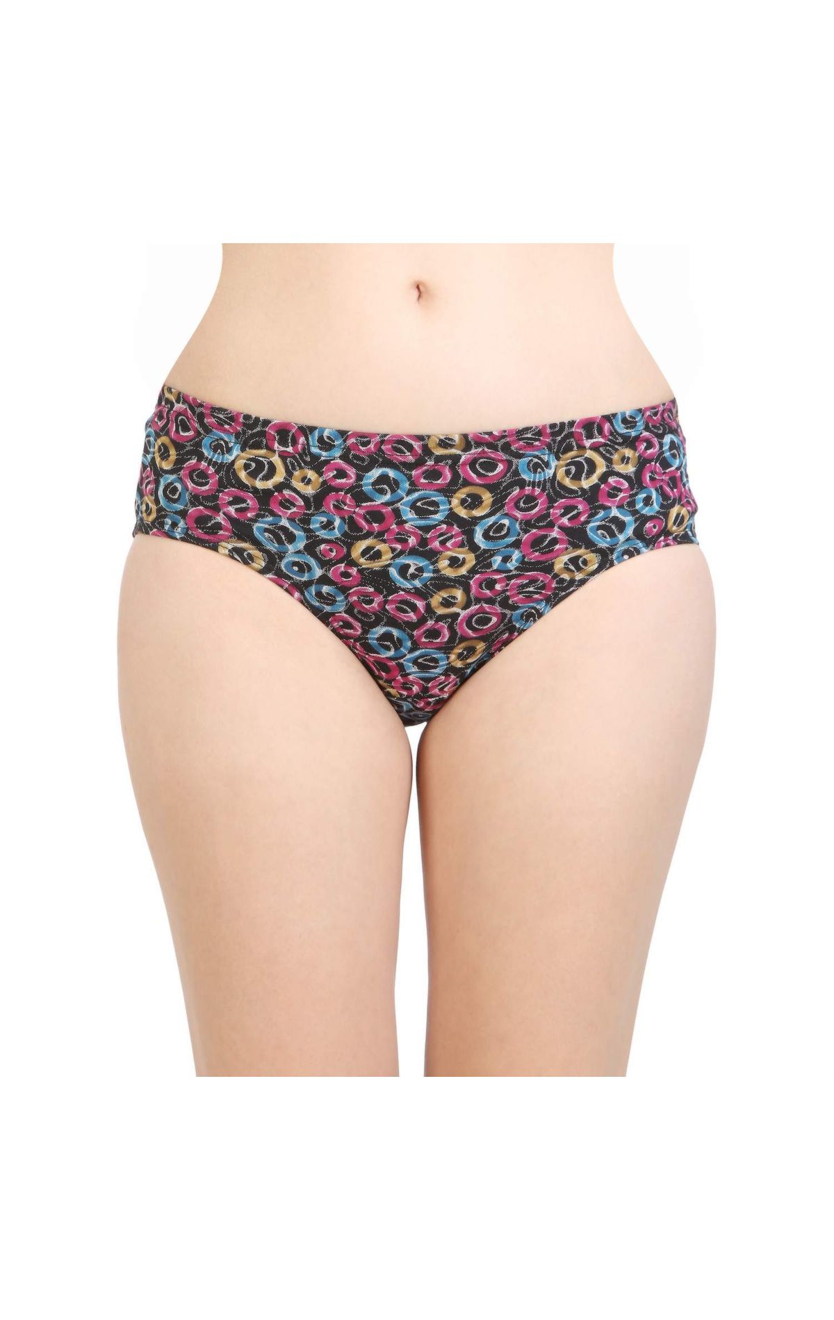 Pack of 3 Bodycare Printed Cotton Briefs in Assorted colors