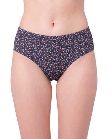 Bodycare Pack of 3 Assorted Cotton Printed Hipster Briefs-8414B