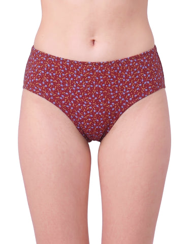 Bodycare Pack of 3 Assorted Cotton Printed Hipster Briefs-8414B