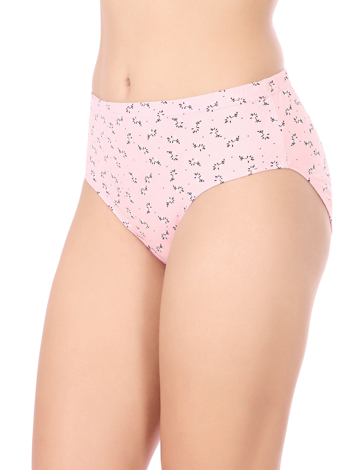 Bodycare Mid Rise Self Design Panty (Pack of 3) - Multicolor - 8491