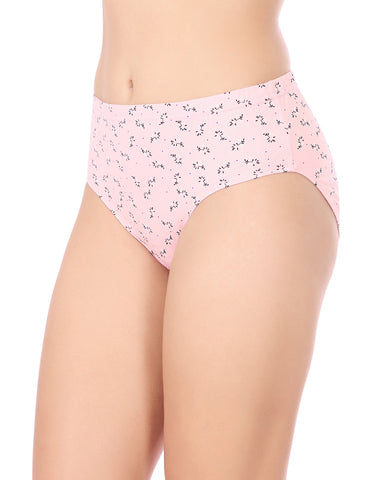 Bodycare Mid Rise Self Design Panty (Pack of 3) - Multicolor - 8491