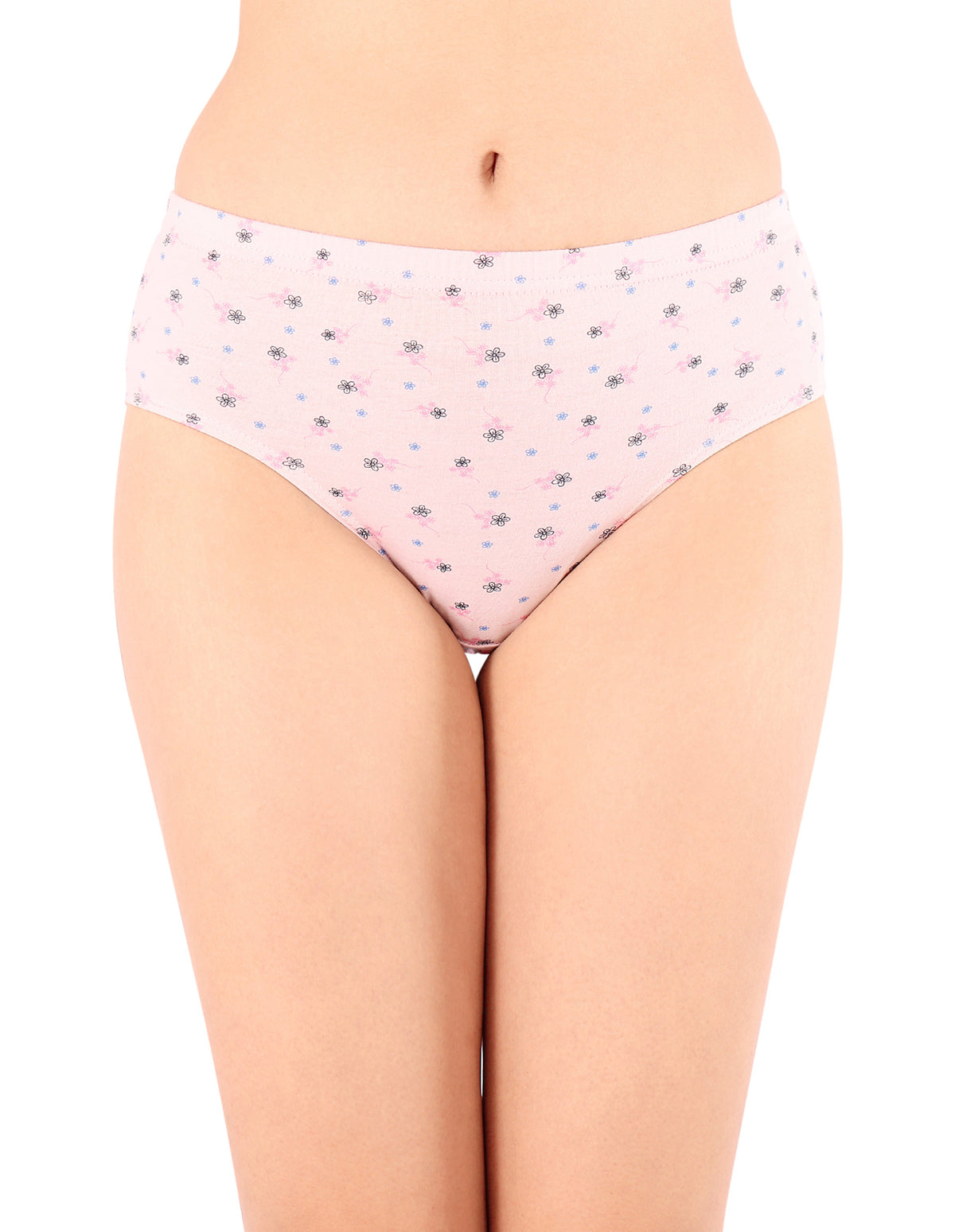 Bodycare Mid Rise Floral Print Panty (Pack of 3) - Multicolor - 8492