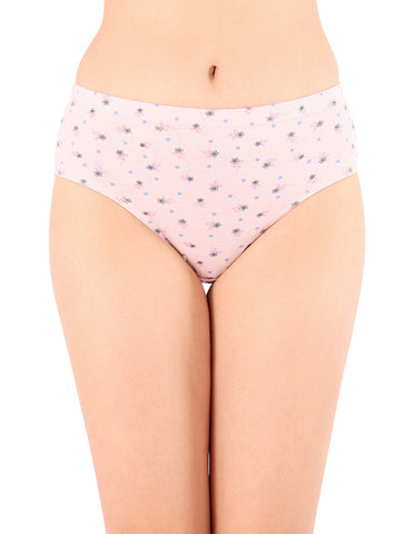Bodycare Mid Rise Floral Print Panty (Pack of 3) - Multicolor - 8492