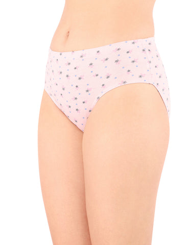 Bodycare Mid Rise Floral Print Panty (Pack of 3) - Multicolor - 8492