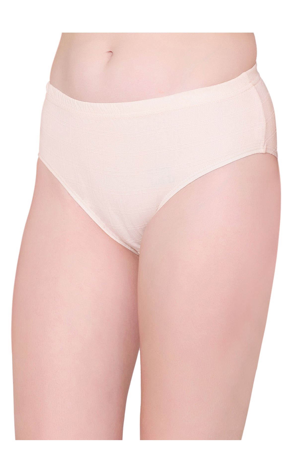 Bodycare Womens Combed Cotton Assorted Solid High Cut Briefs-Pack of 3 (E-8493-3Pcs)