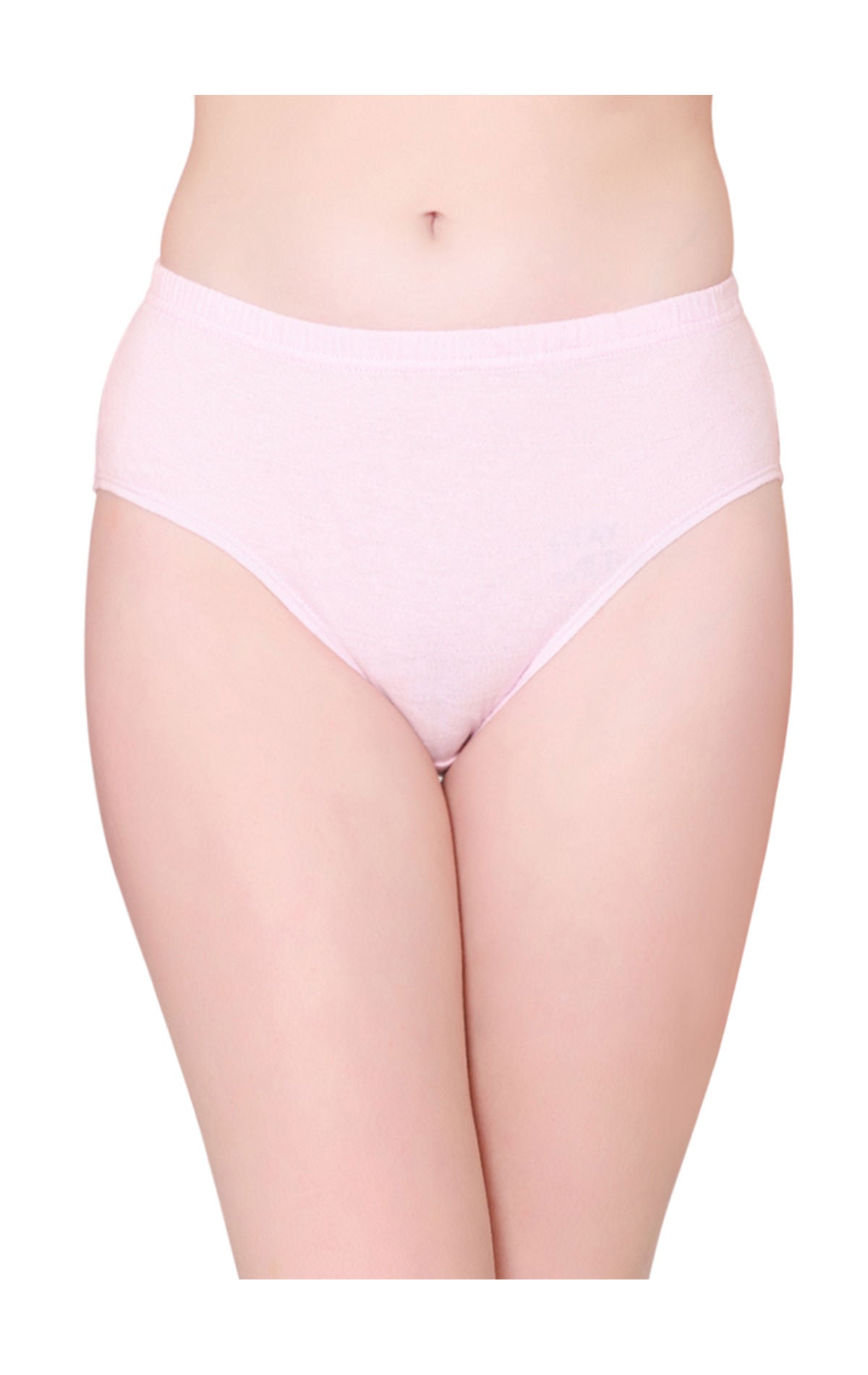 Bodycare Womens Combed Cotton Assorted Solid High Cut Briefs-Pack of 3 (E-8493-3Pcs)