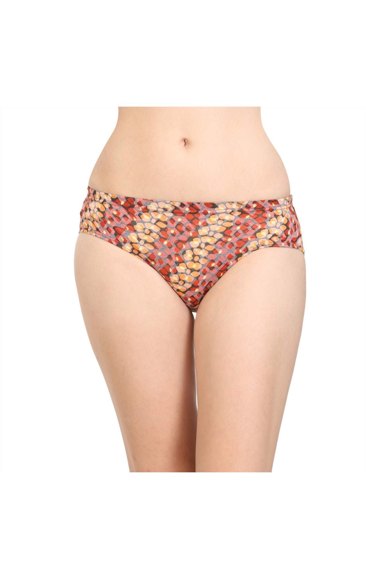 Pack of 3 Bodycare Printed Cotton Briefs in Assorted colors-8495A