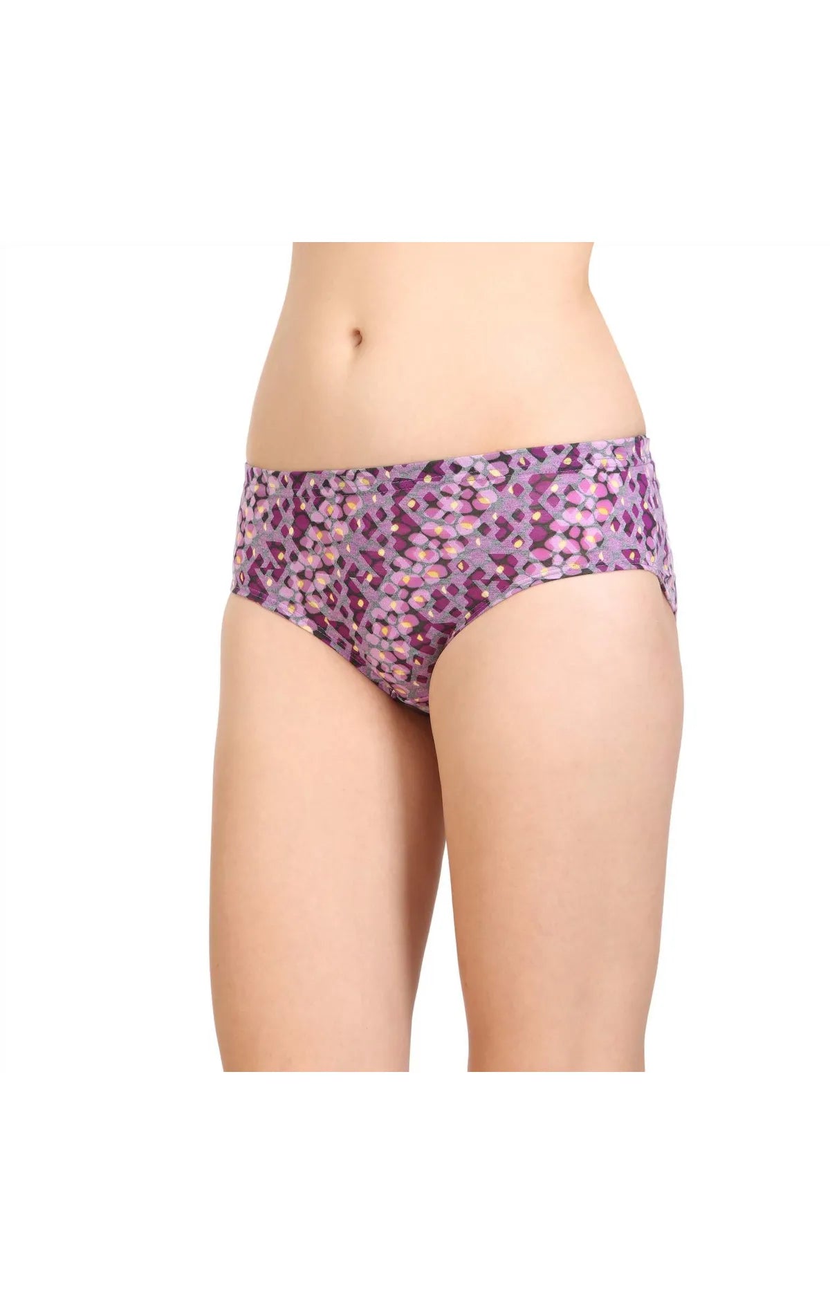 Pack of 3 Bodycare Printed Cotton Briefs in Assorted colors-8495A