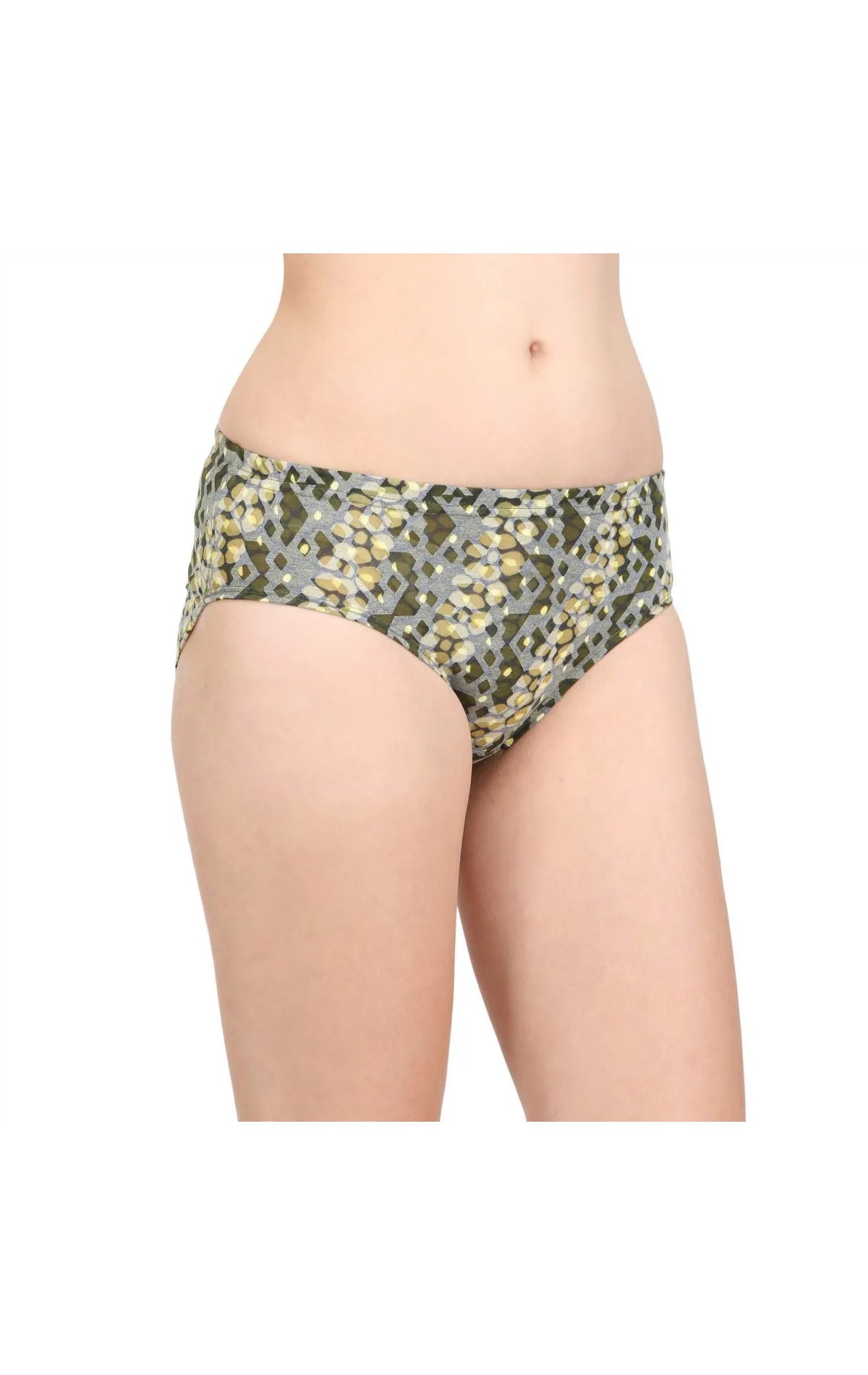 Pack of 3 Bodycare Printed Cotton Briefs in Assorted colors-8495A