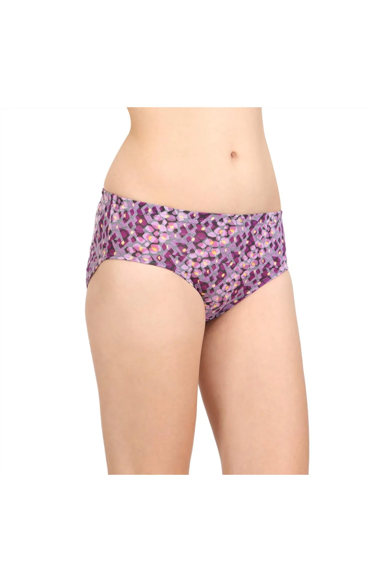 Pack of 3 Bodycare Printed Cotton Briefs in Assorted colors-8495A