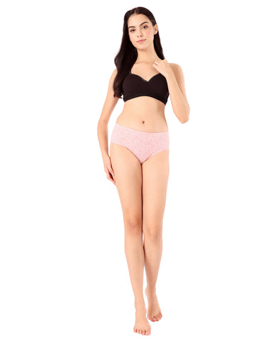 Bodycare Mid Rise Self Design Panty (Pack of 3) - Multicolor - 8496