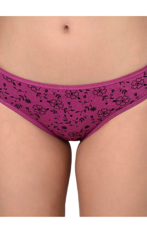 BODYCARE Pack of 3 Printed Panty in Assorted Colors-8568B-3PCS