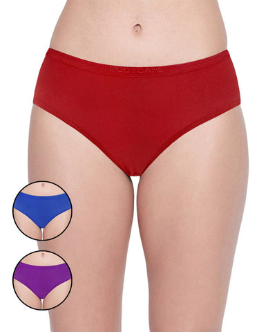 Bodycare Women Spun Poly 3PCS Panty Pack in Assorted Colors 87D