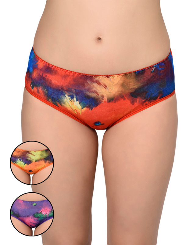 BODYCARE Pack of 3 printed Panty in Assorted Colors-9009-3PCS