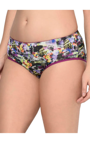 BODYCARE Pack of 3 Hipster Panty in Assorted Print-9012