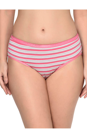 BODYCARE Pack of 3 Stripes High cut Panty in Assorted-9202