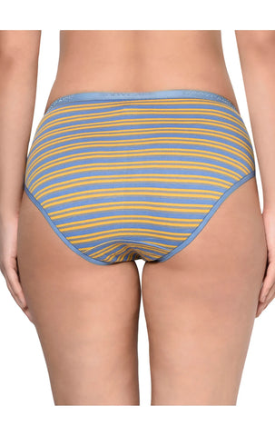 BODYCARE Pack of 3 Stripes High cut Panty in Assorted-9202