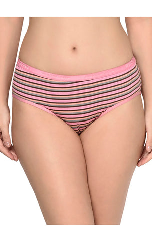 BODYCARE Pack of 3 Stripes High cut Panty in Assorted-9202