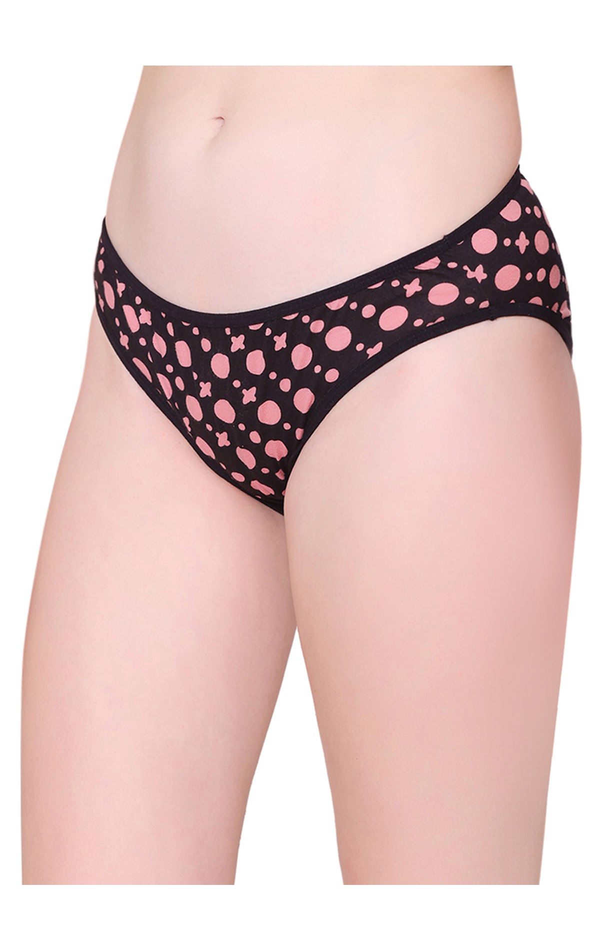 Bodycare Womens Combed Cotton Assorted Printed Bikini Briefs-Pack of 3 (E-920-3Pcs)