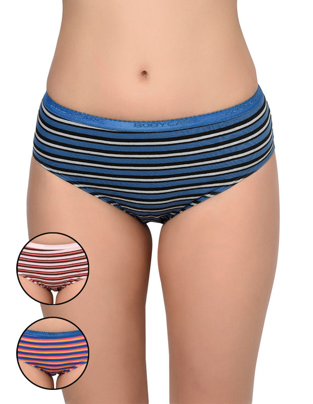 BODYCARE Pack of 3 Stripes Panty in Assorted-9210