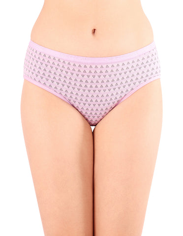 Bodycare Mid Rise Self Design Panty (Pack of 3) - Multicolor - 9280