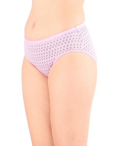 Bodycare Mid Rise Self Design Panty (Pack of 3) - Multicolor - 9280