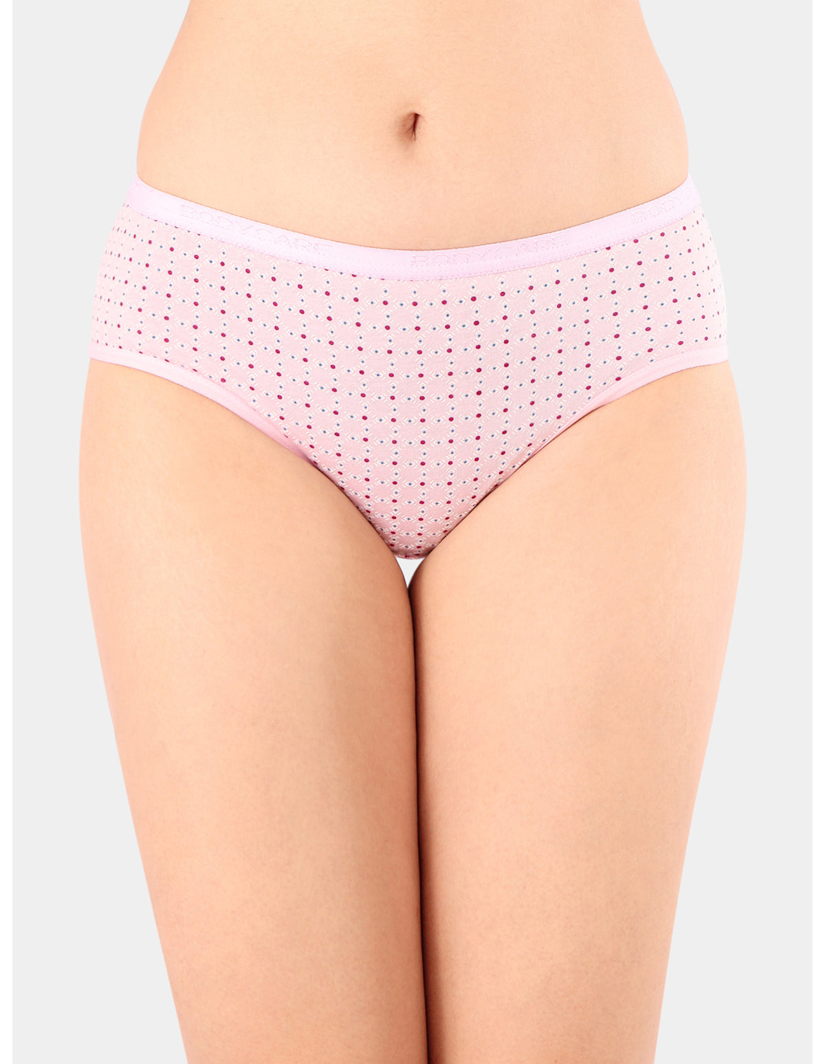 Bodycare Mid Rise Self Design Panty (Pack of 3) - Multicolor - 9286