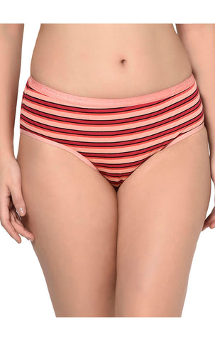 BODYCARE Pack of 3 Stripes Hipster Panty in Assorted-9299