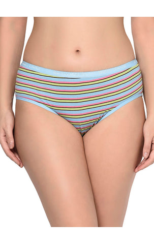 BODYCARE Pack of 3 Stripes Hipster Panty in Assorted-9299