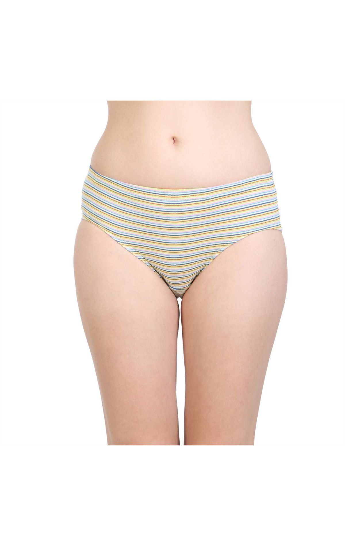 Pack of 3 Bodycare Printed Cotton Briefs in Assorted colors