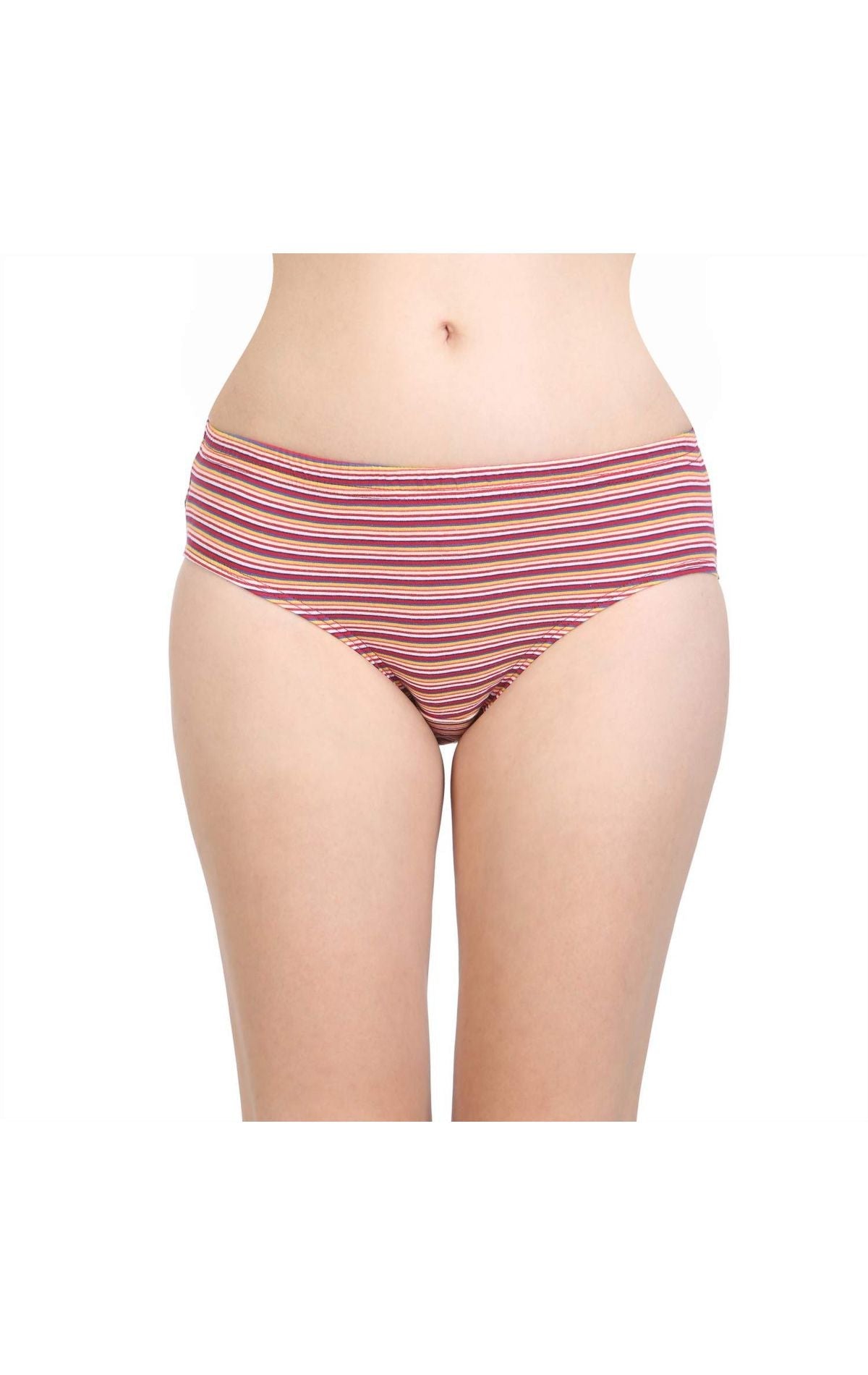 Pack of 3 Bodycare Printed Cotton Briefs in Assorted colors