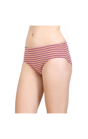 Pack of 3 Bodycare Printed Cotton Briefs in Assorted colors-9335