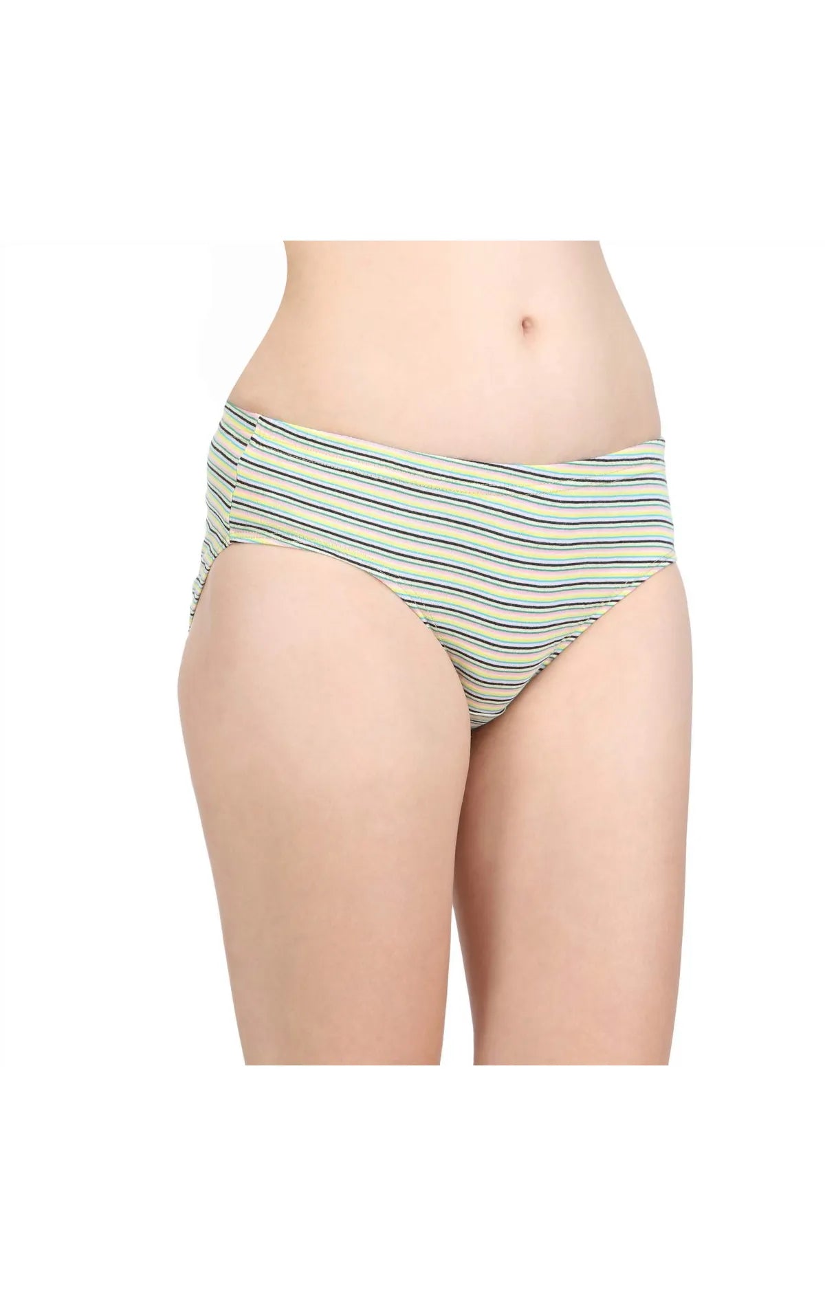 Pack of 3 Bodycare Printed Cotton Briefs in Assorted colors-9335